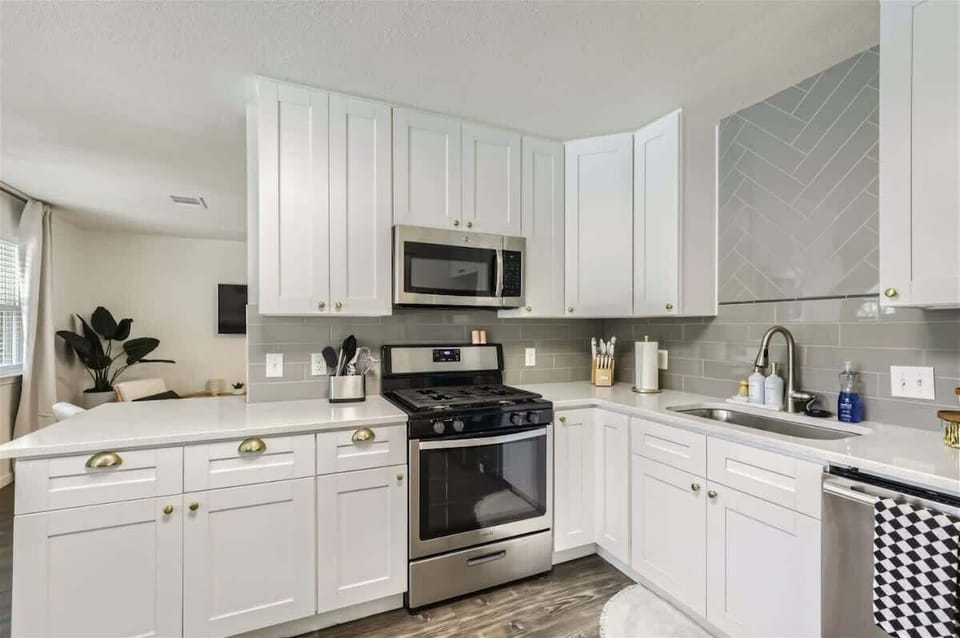 Cook up your favorite meals in a kitchen stocked with all the essentials.