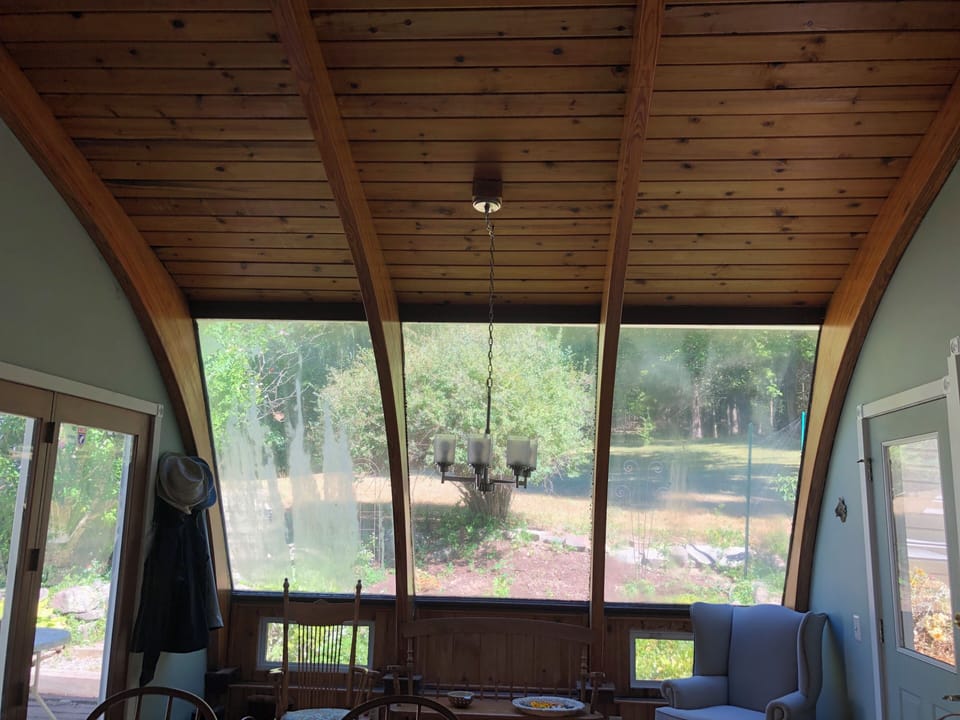 view from kitchen