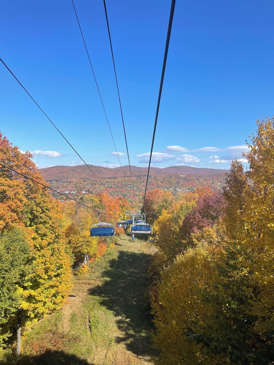 Mt Snow - Main Chairlift - Peak Foliage