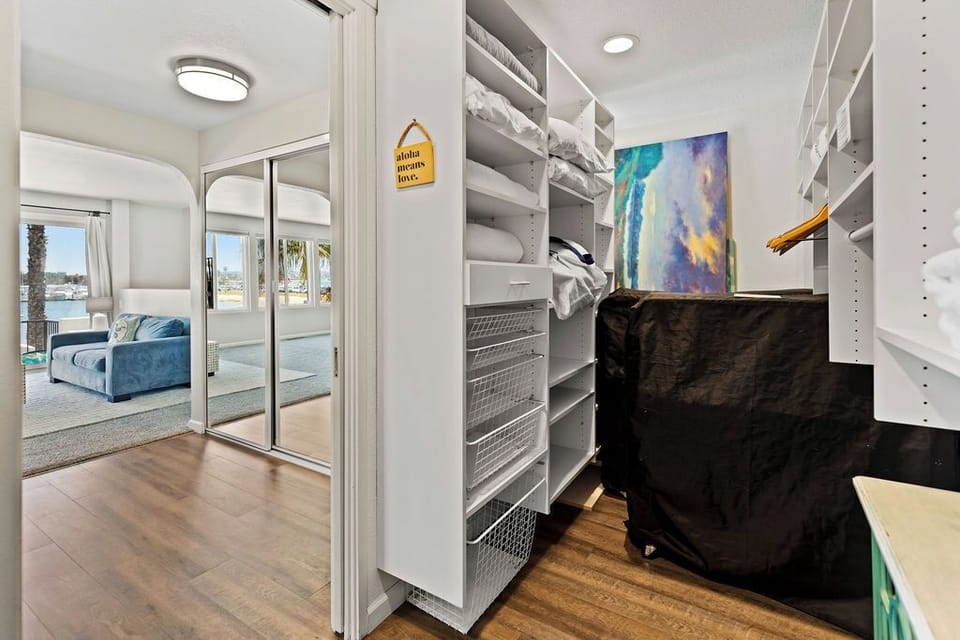 Primary Bedroom Closet with 2 Twin Fold out beds