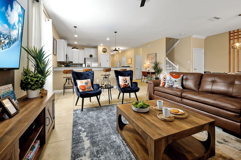 As opposed to sharing a hotel room,  our open floor space allows everyone to do their own thing without crowding each other.