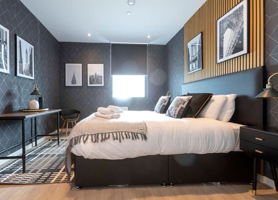 Integrated open-layout living room and bedroom space.