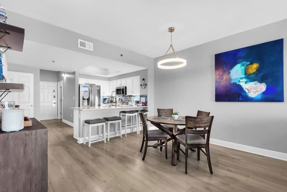 Dining and kitchen