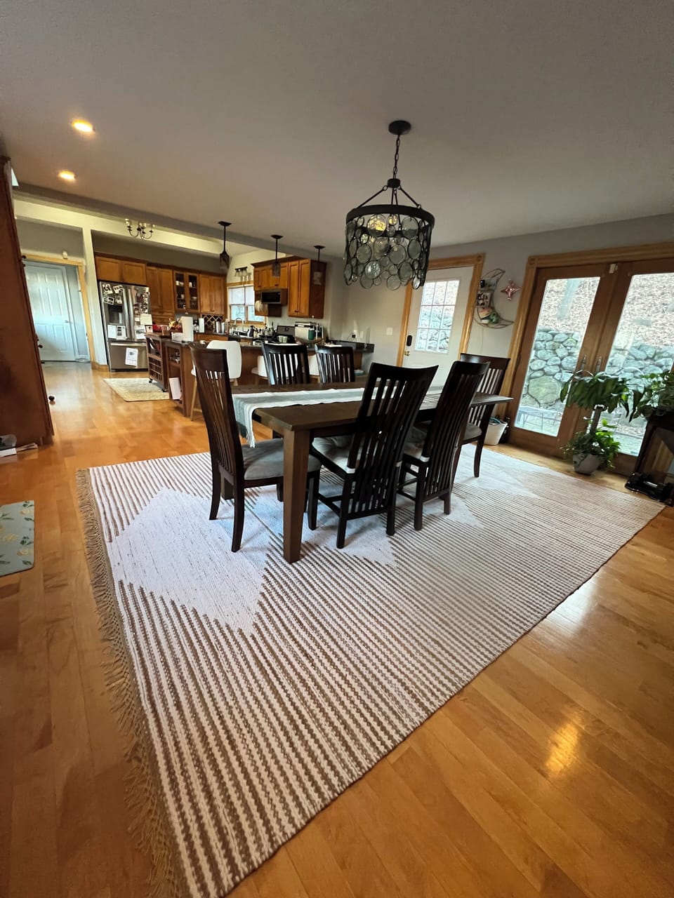 Open dining room
