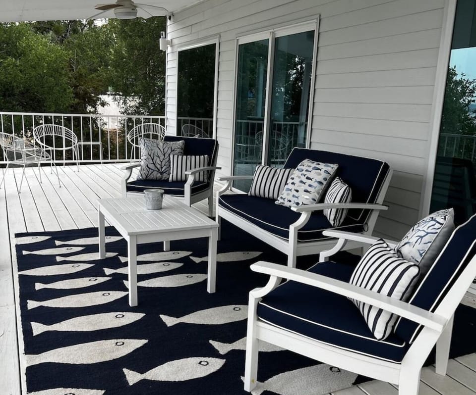 Main floor balcony overlooking Possum Kingdom Lake