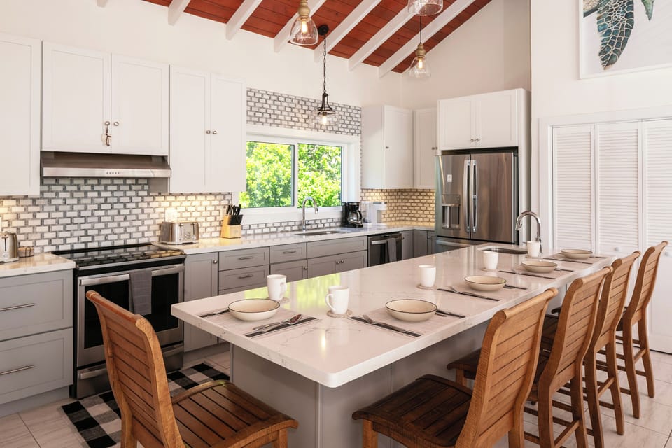 Fully Stocked Open Kitchen