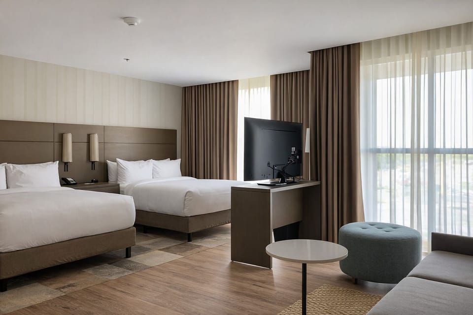 Settle in for movie nights after a day exploring.