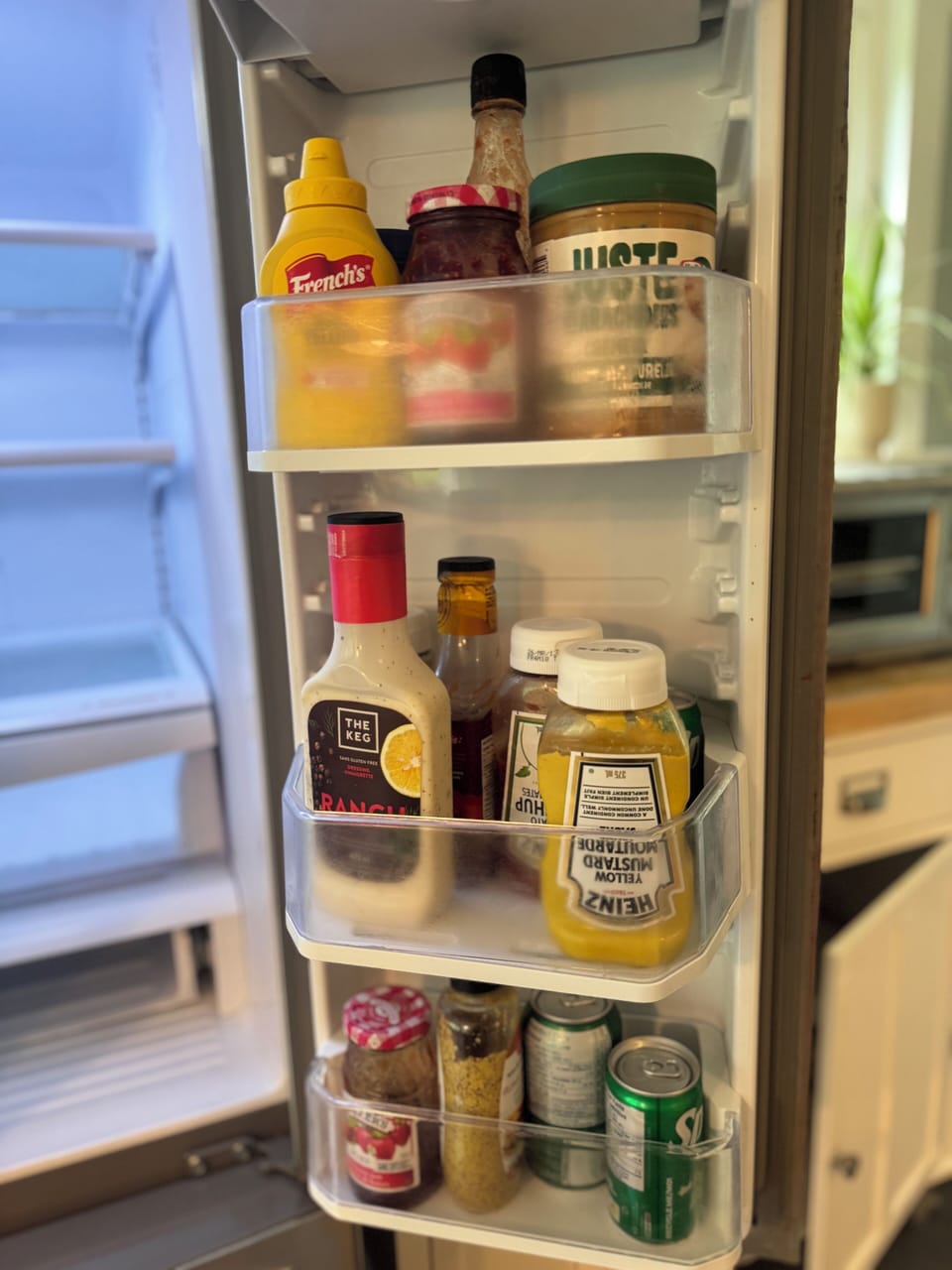 Complimentary condiments , coffee, cream, butter. Etc.