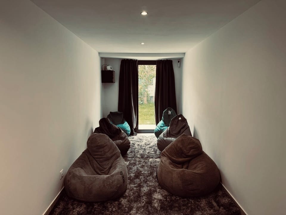 Relax with movies, games, or family evenings in your private theater.