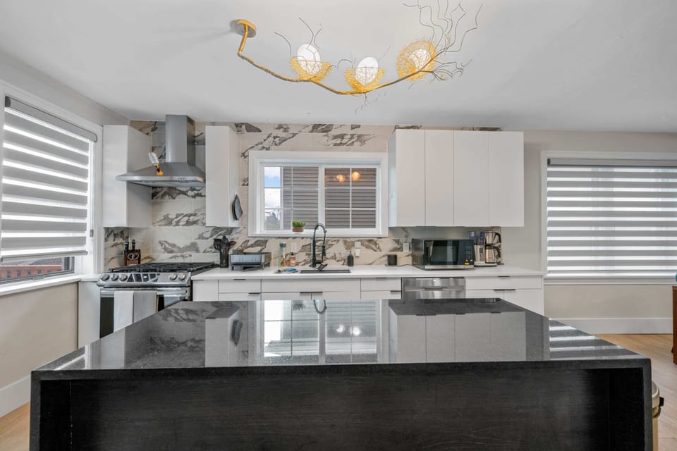 This kitchen island isn't just for looks. It's the heart of every meal!