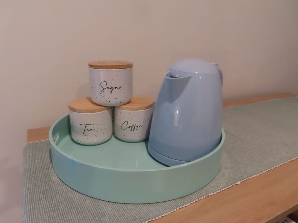 Tea coffee and toaster