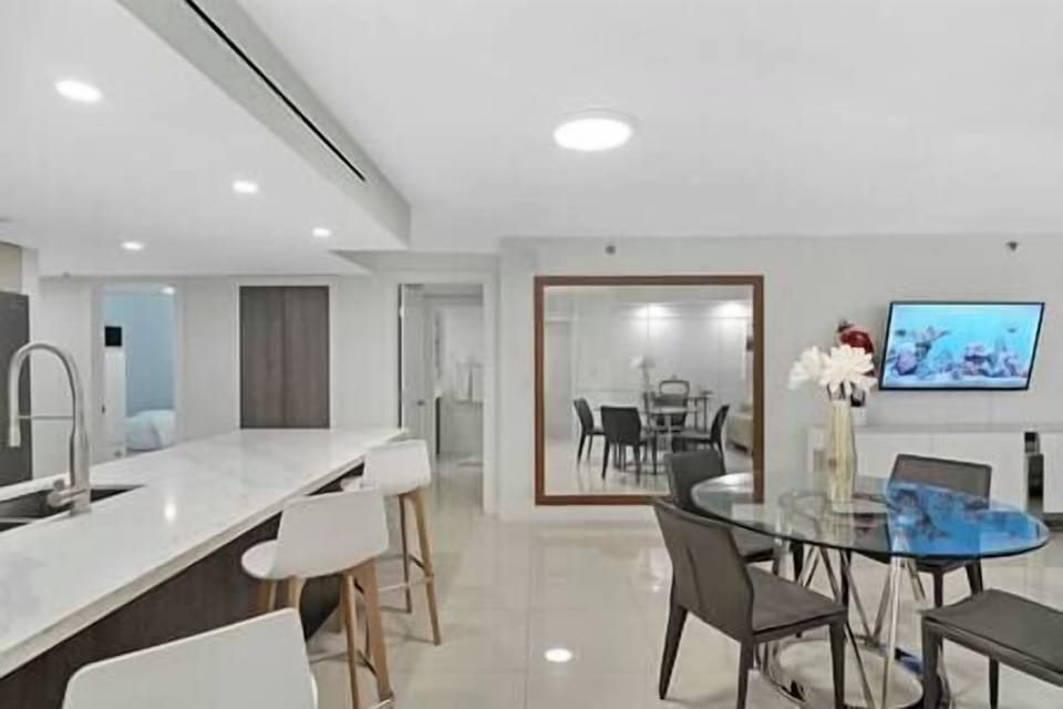 Dining area, living area with patio access 