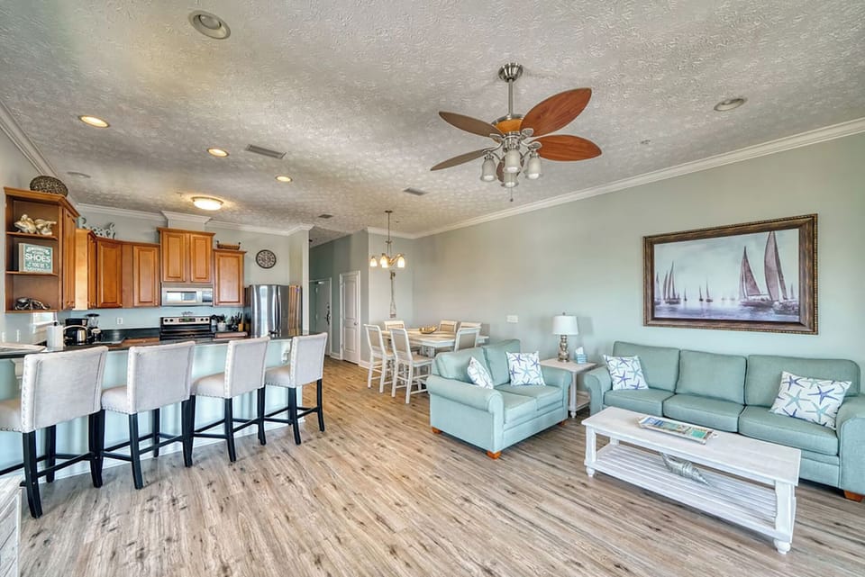 Living room to kitchen