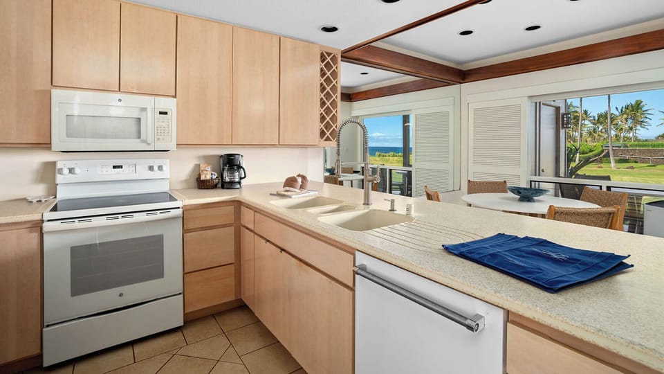Poipu Sands at Poipu Kai Resort #514 - Kitchen & Dining Area - Parrish Kauai