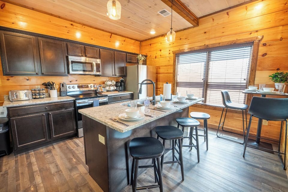 Marigold's fully equipped kitchen