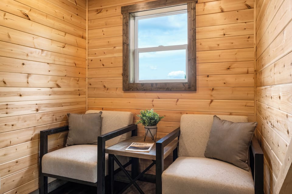 Upstairs reading nook