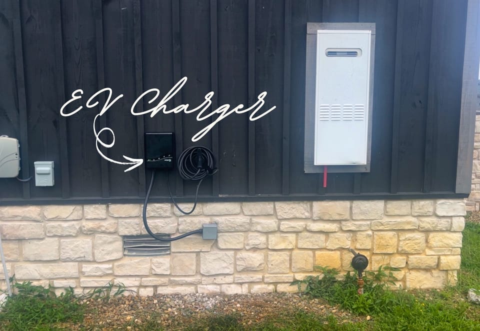 Convenient on-site EV charger for electric vehicles. Charge up while you unwind.