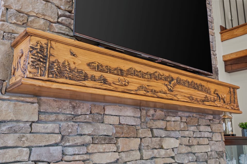 Hand crafted mantle