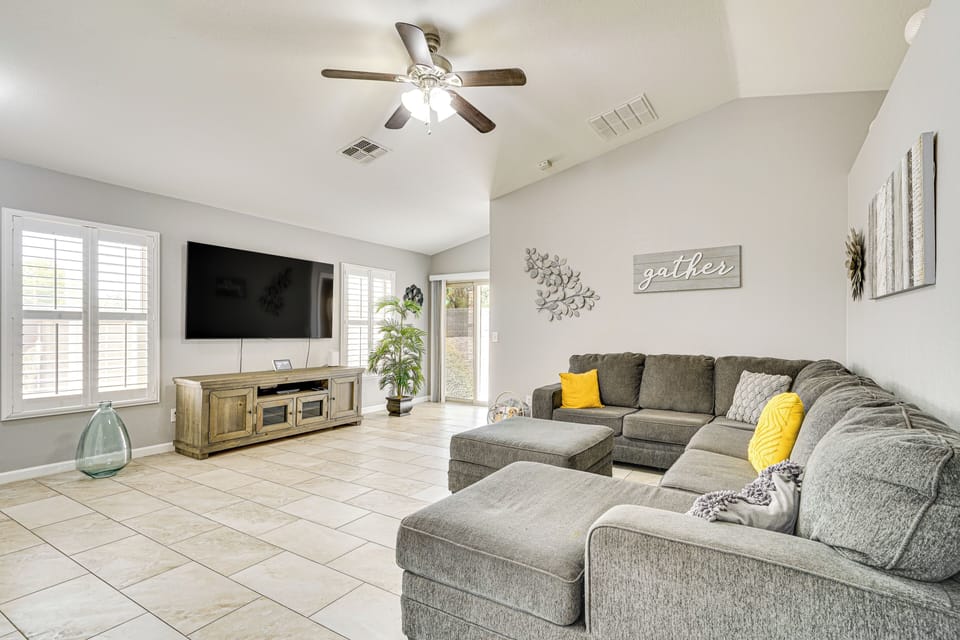 Tucson Vacation Rental | 3BR | 2BA | 1,575 Sq Ft | Small Step for Entry