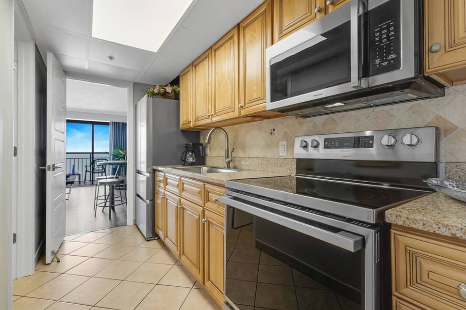 You can prepare meals in the kitchen before heading on your daily activities.