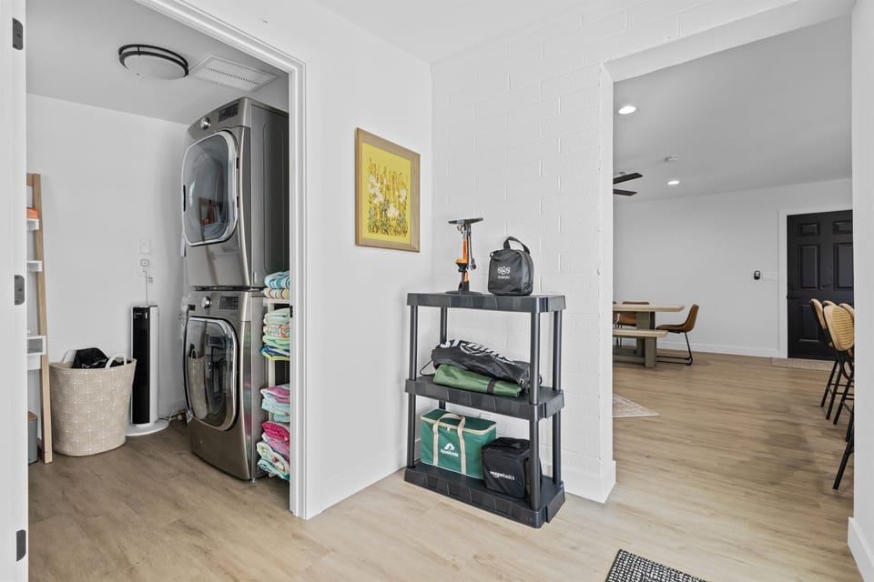Washer & Dryer with Beach Towels