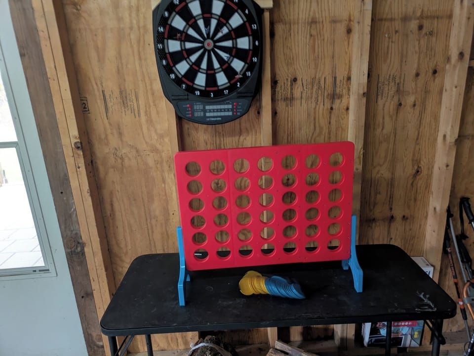 oversized tabletop portable connect 4 game