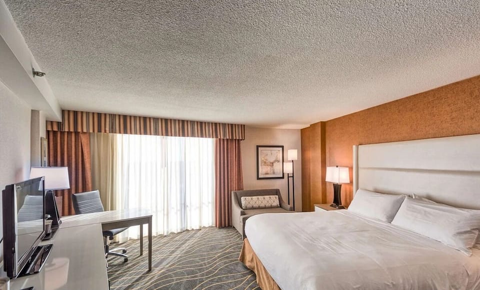 Bedroom. Interior and views may vary based on location and availability