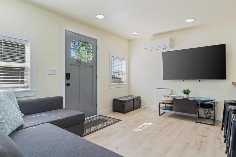 Living Room | Full Sleeper Sofa | A/C Unit | Smart TV