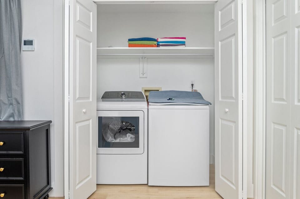 For short or extended stays, ensure your clothes stay fresh with our washer and dryer