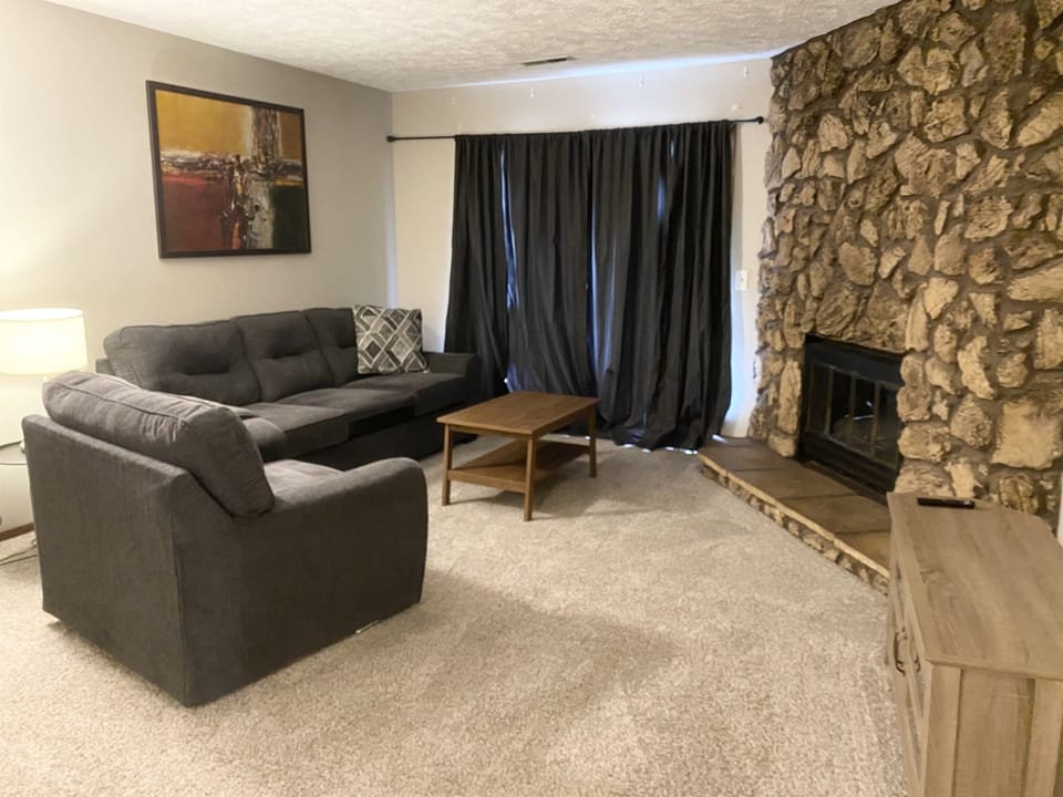 Living Room with 50" Smart TV