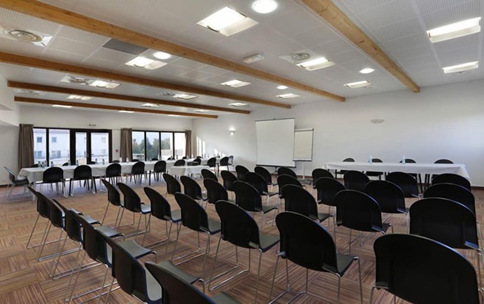 Bright, airy reception for warm greetings.