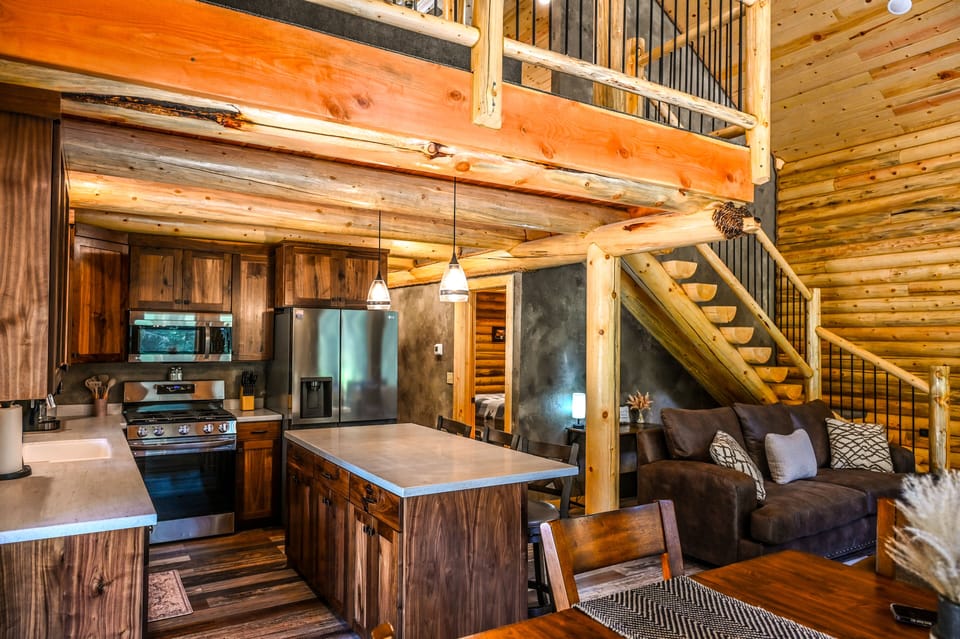 Kitchen/Partial Living Room View