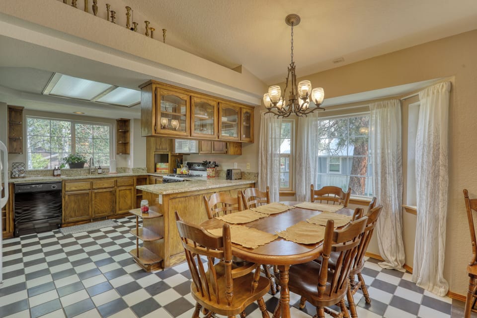 dining and kitchen