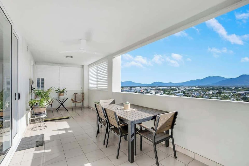 Enjoy a good book as you relax on the balcony and bring your meals outdoors with a large alfresco setting.