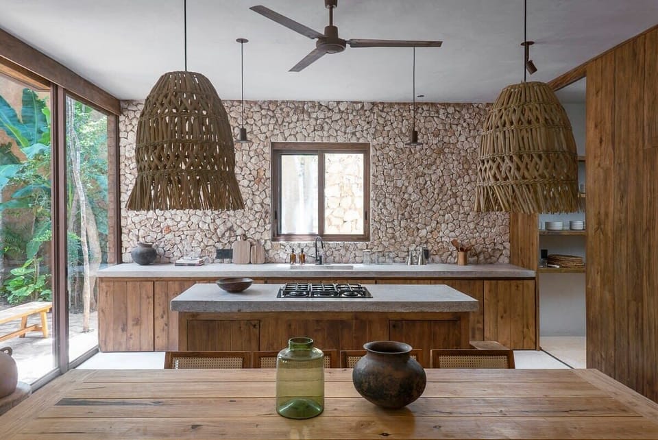 Fully equipped kitchen located on the ground floor.
