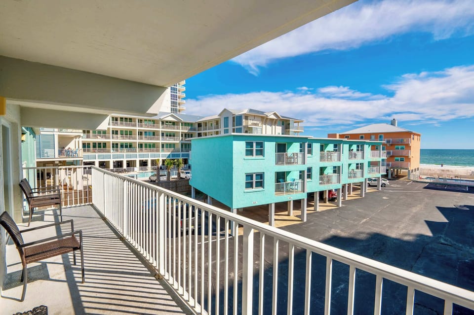 Enjoy the refreshing ocean breeze on the balcony