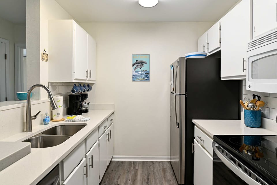 Whip up your favorite dishes in the fully equipped kitchen