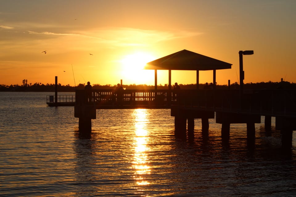 North Shore Park Fishing Pier. An awesome place to relax and watch the sunset.