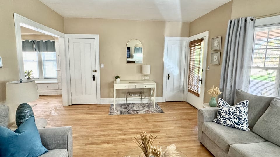 Need to get some work done?  Perfect place to set up a laptop or get work done.