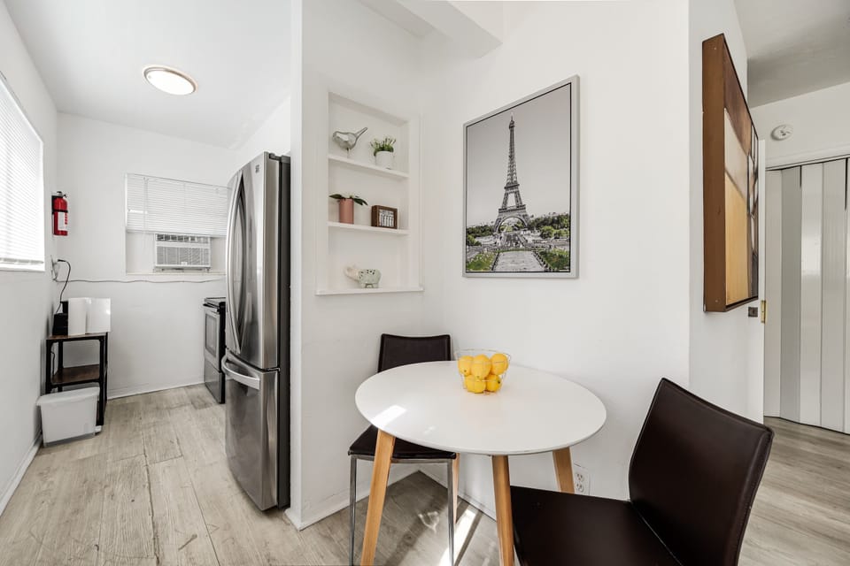 A delightful dining area conveniently located near the kitchen, ideal for intimate meals.