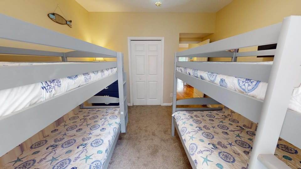 Fourth Bedroom. Two Twin Bunks, TV, First Level