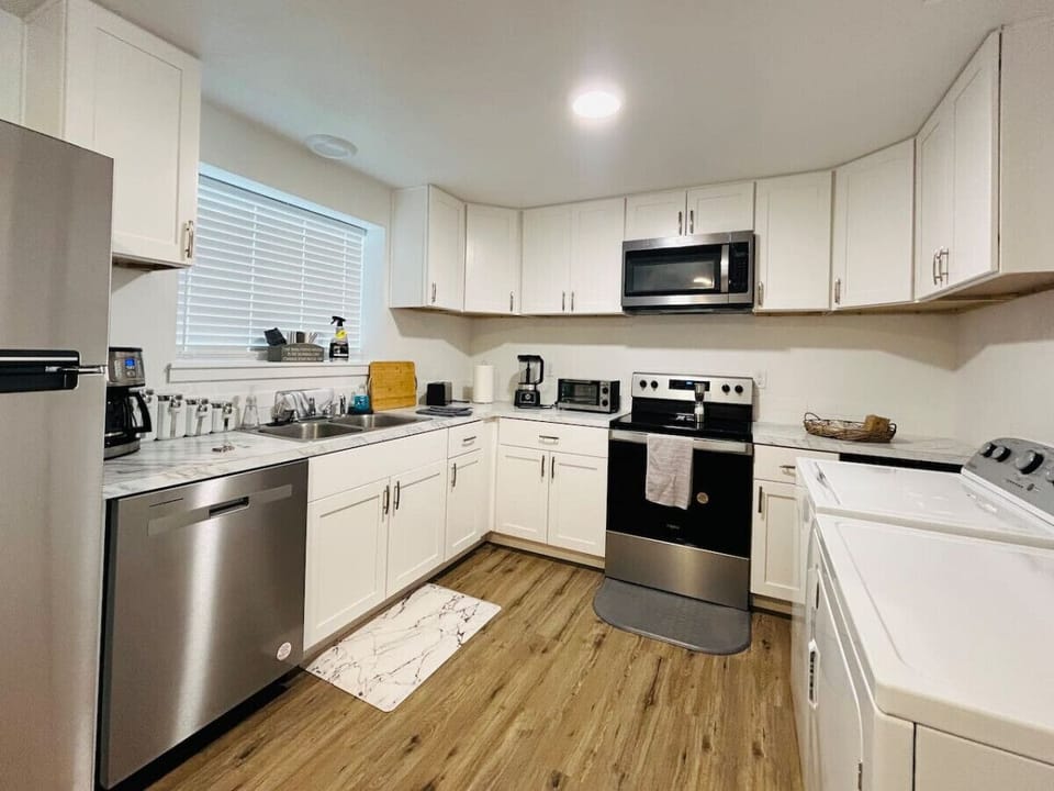 Open kitchen and laundry