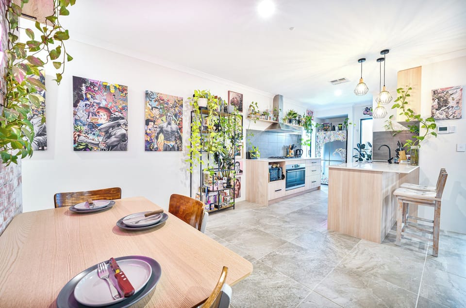 Dining area available for all meals- feel free to enjoy your food here 