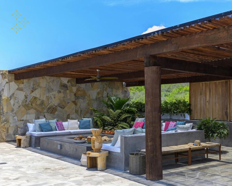 Outdoor sitting area on terrace