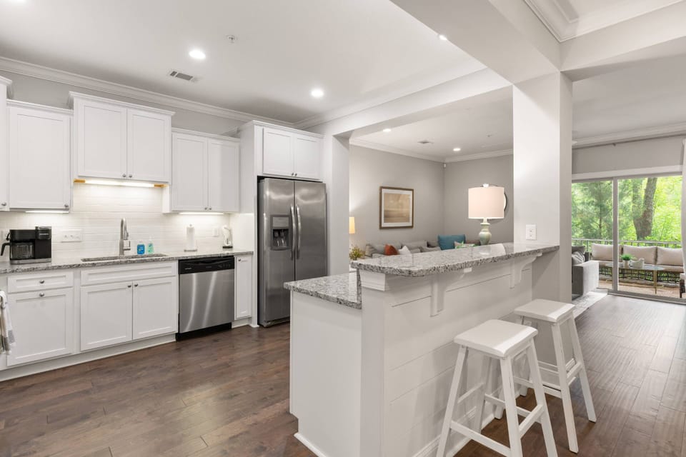 Have seat at the bar and watch someone else handle the cooking for a change.