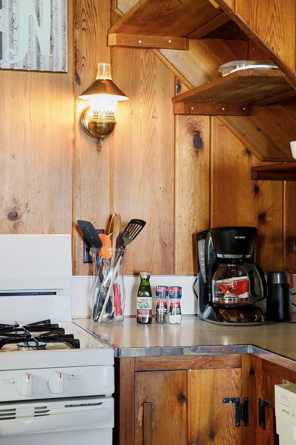 Coffee station ready for slow mornings w/ a fresh brew in hand.