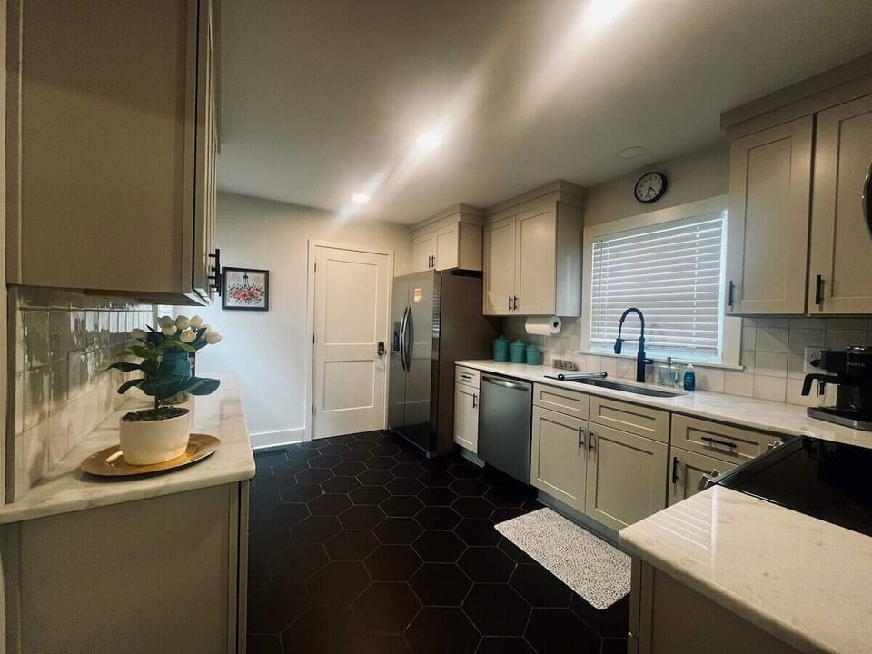 kitchen from dining view