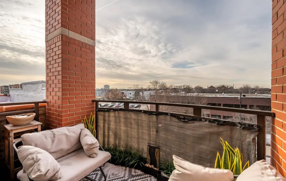 Outside balcony where you can enjoy the sunset.