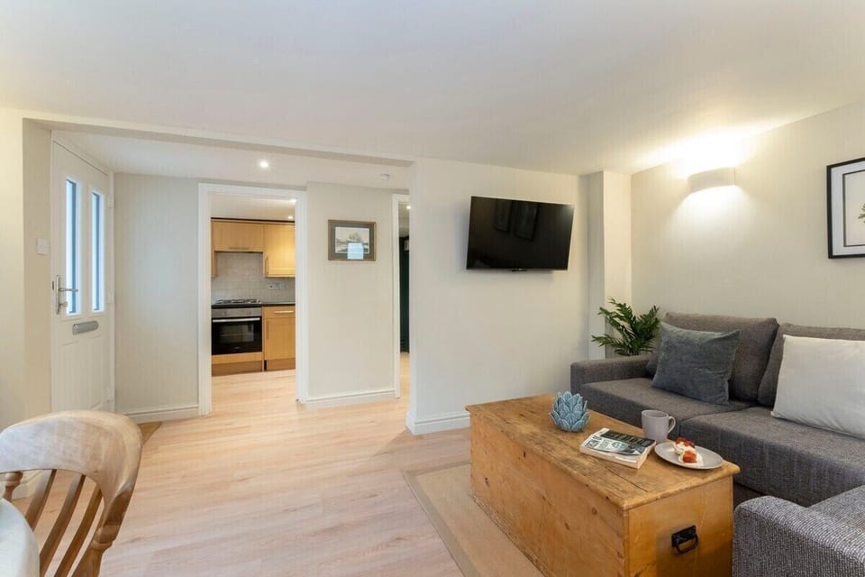 Living Area Opens to Kitchen
