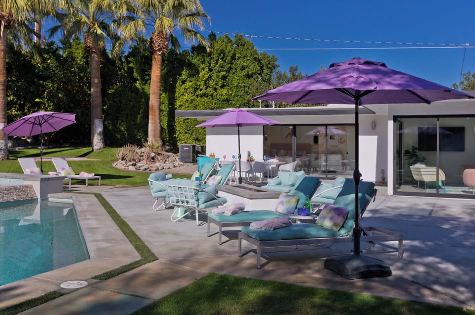 Plenty of lounge and seating options around the pool